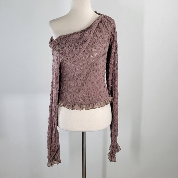FREE PEOPLE add to cart lace top Sz M NEW - Picture 2 of 8